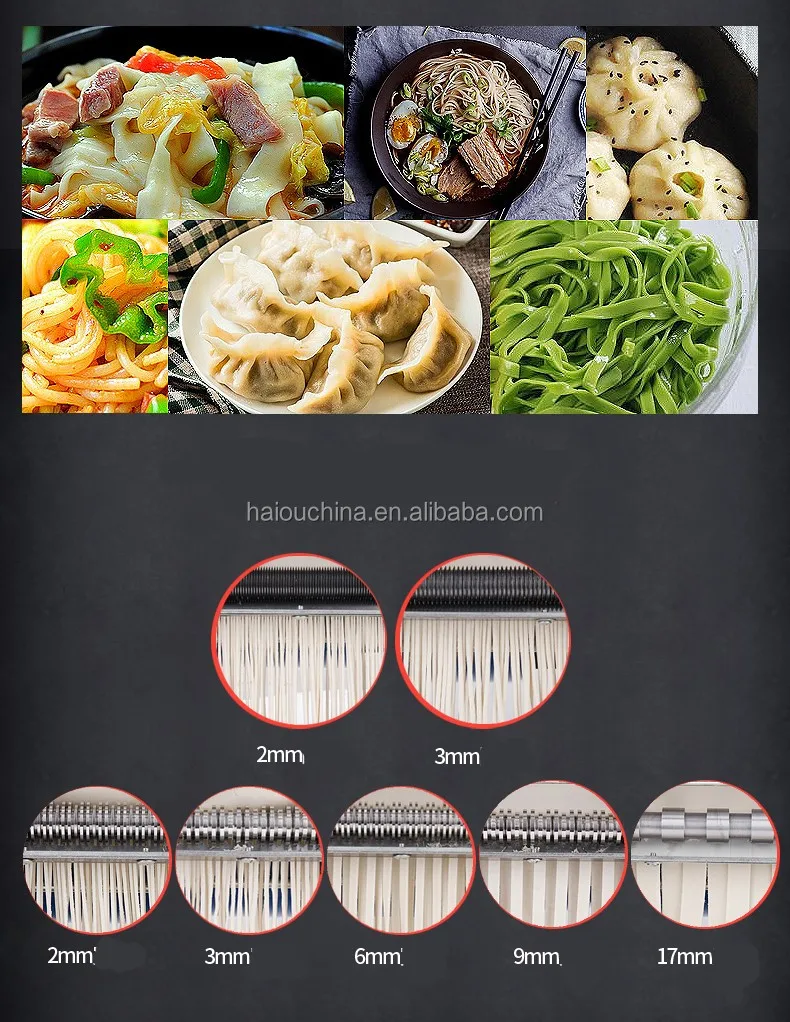 RSS-180C آلة ضغط المعكرونة الكهربائية آلة صنع المعكرونة قالب العجين #6