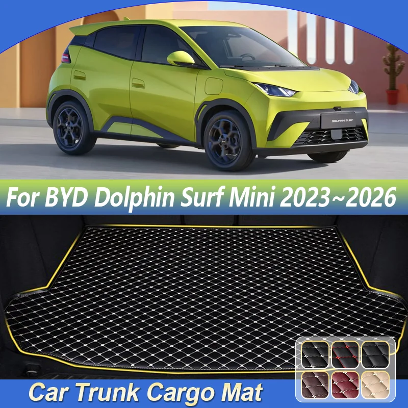 

For BYD Dolphin Surf Mini Seagull 2023 2024 2025 2026 Car Trunk Mats Anti-dirty Pad Cargo Tray Boot Storage Carpet Accessories