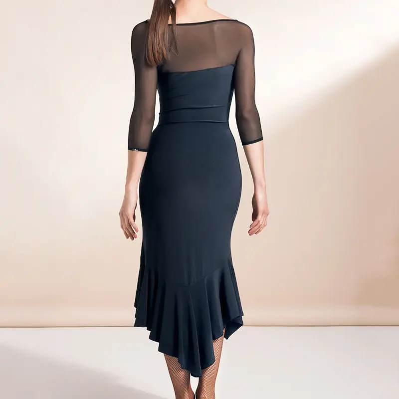 

Новое латинское танцевальное платье 2026 года для женщин/девушек/дам: сексуальные платья для сальсы, бальных танцев, танго, ча-ча-ча, румбы, самбы, латины W18007