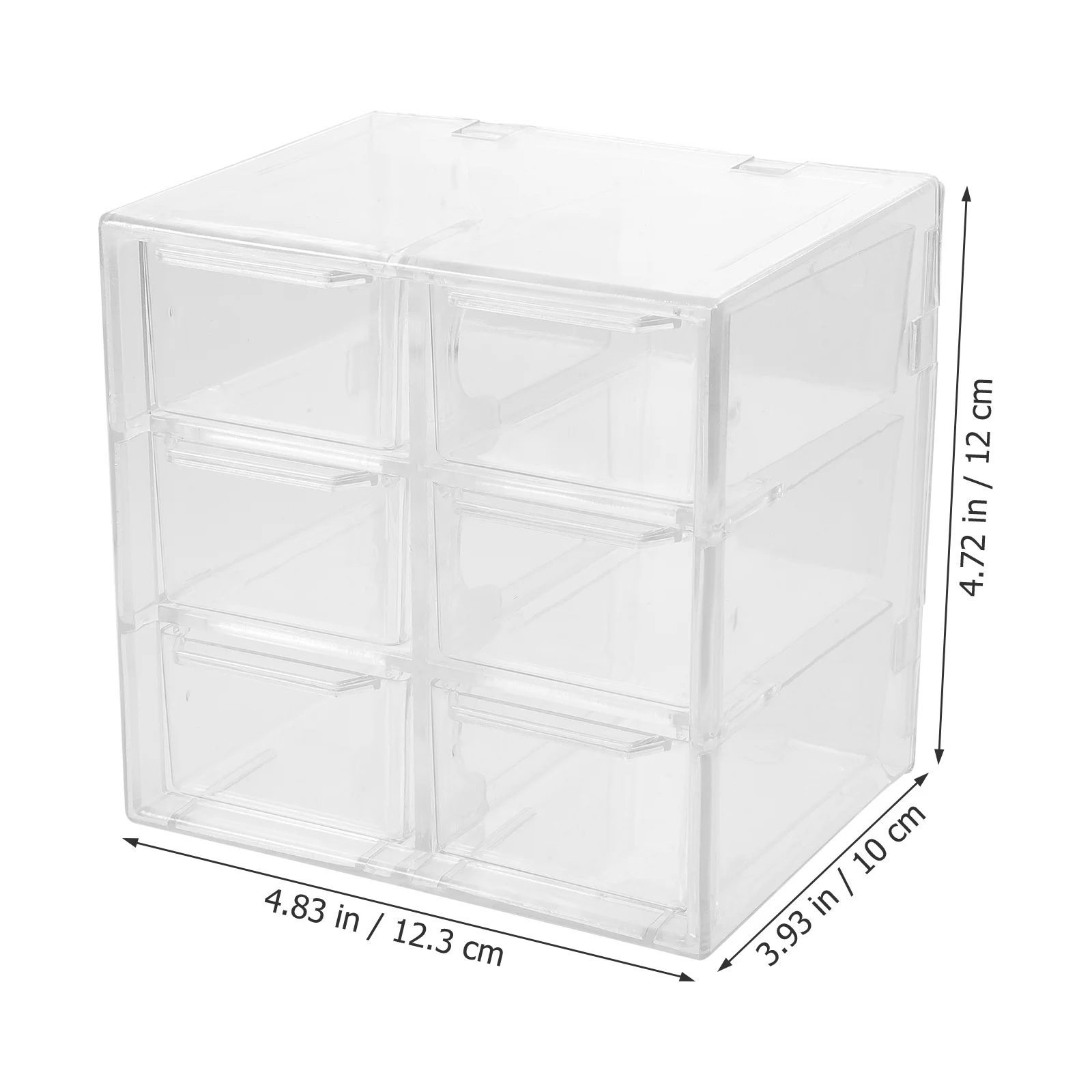 Desktop Storage Box with Removable Drawers Multi-Grid Design for Jewelry Organizer Stationery Household Sundries Drawer