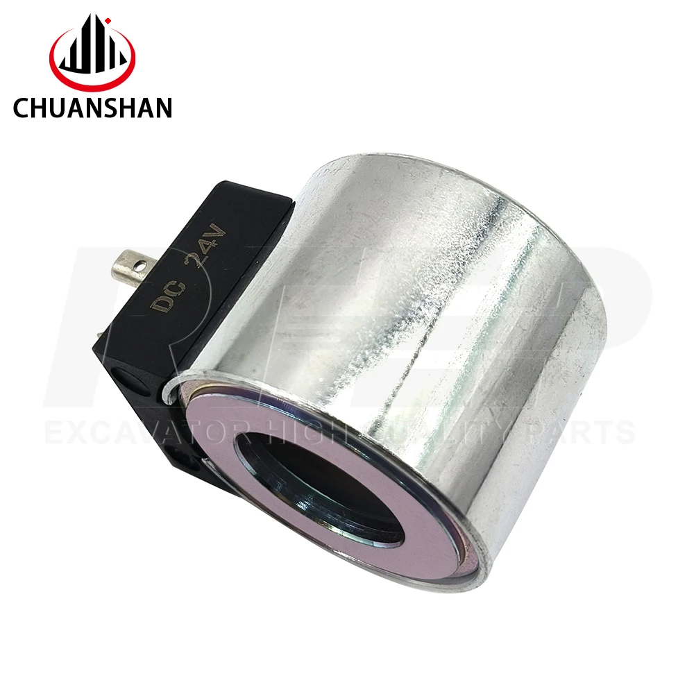 221329 Excavator Parts Suitable For  60,65,80,150,170,230 Pilot Safety Lock Solenoid Valve Coils 23mmx37mm