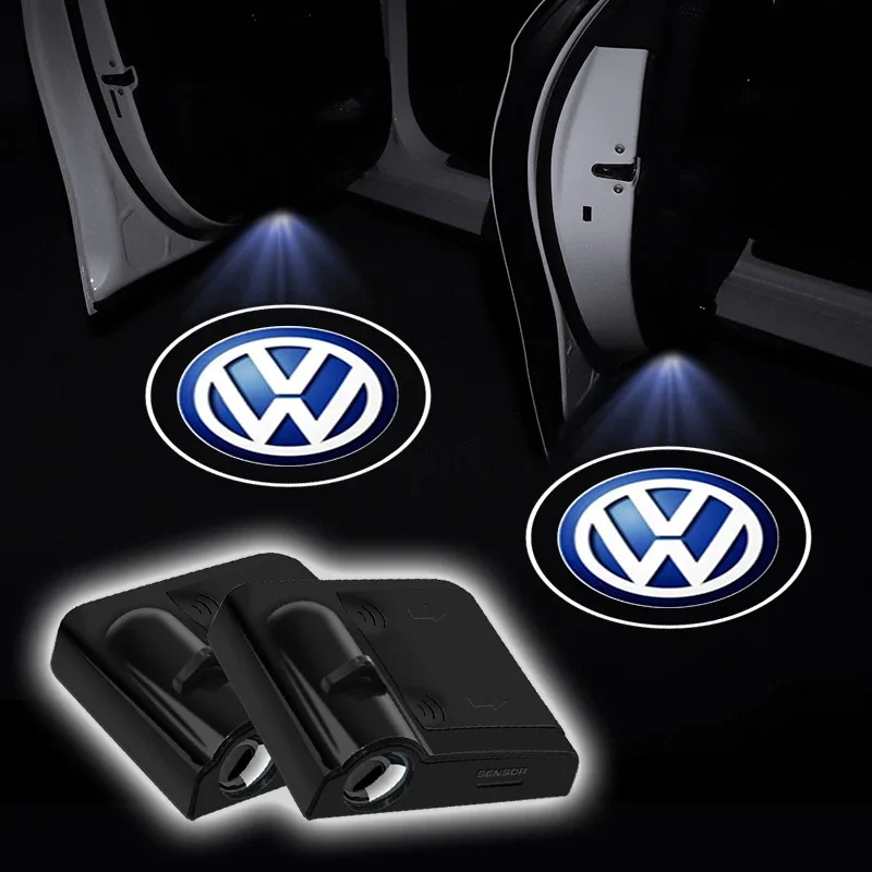 LED 자동차 문 환영 빛 레이저 프로젝터 로고 빛 폭스 바겐 폭스 바겐 골프-6 7 4 5 폴로 Passat B5 B6 B7 T4 T5 Tiguan Jetta Gol