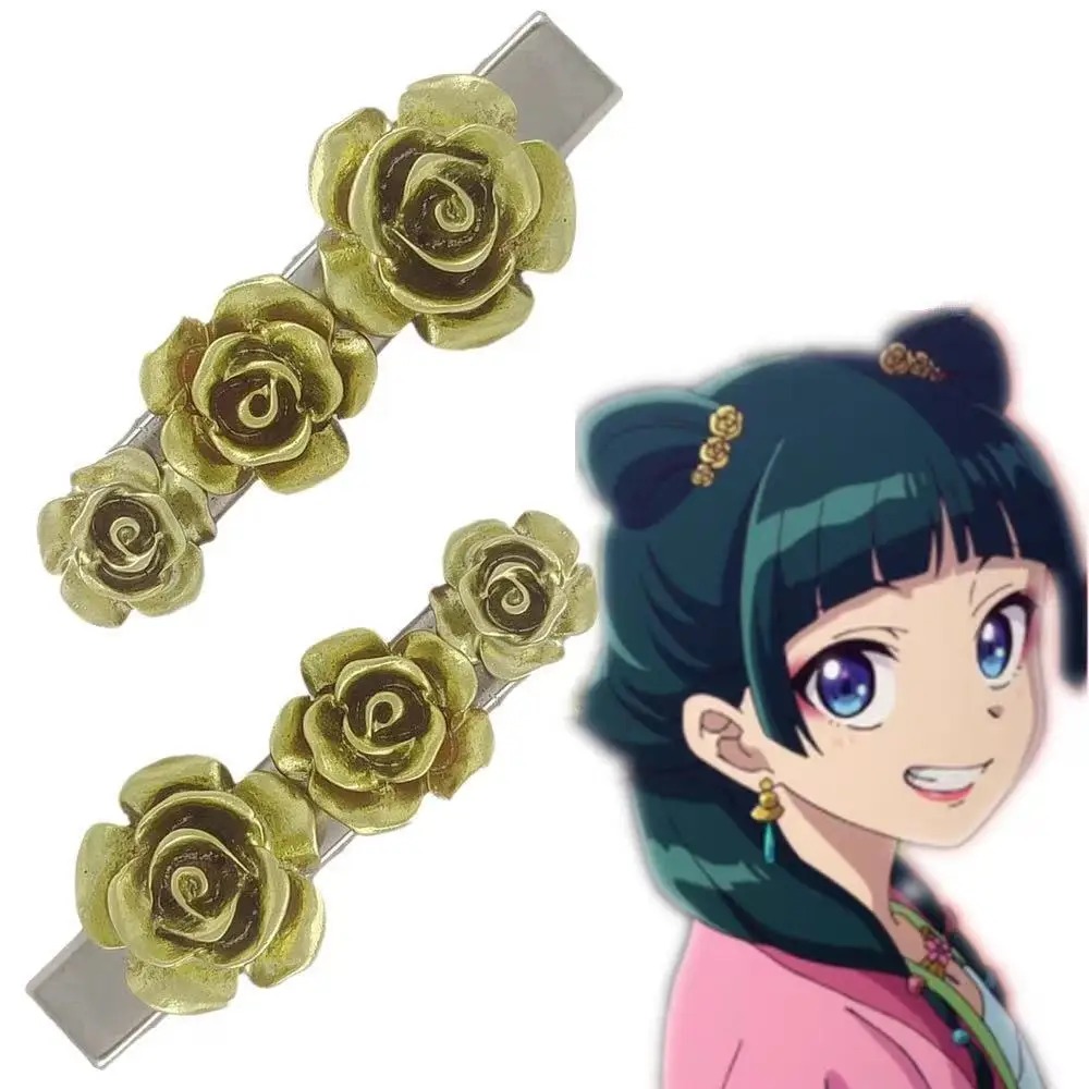 アニメ薬屋日記猫猫コスプレネックレスイヤリングヘアピン帽子耳クリップアクセサリー女性のためのハロウィン小道具