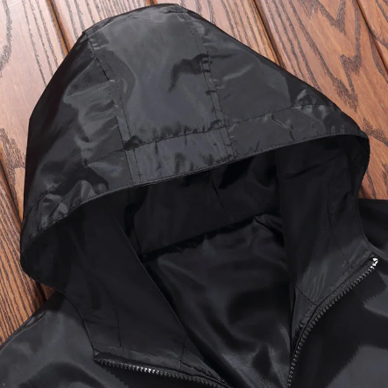 New 2025 Hooded Jacket Men Fashion Print Patchwork Slim Coat Mens Jackets for Young Peopole Casual Autumn Male Outerwear MY014