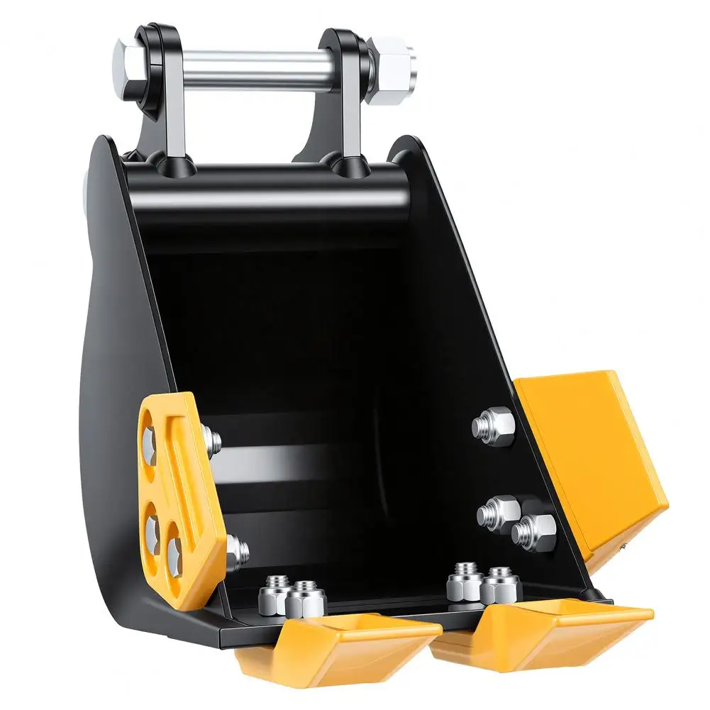 7.87-inch Excavator Bucket, Narrow Backhoe Bucket, Steel Trench Excavation Bucket With Teeth, For 0.8 To 1.8 Ton Excavators