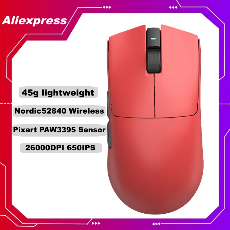 

Hongsund M3 MINI PAW3395 26K DPI Беспроводная двухрежимная легкая игровая мышь Конкурентоспособная прошивка Геймер Эргономичные беспроводные мыши