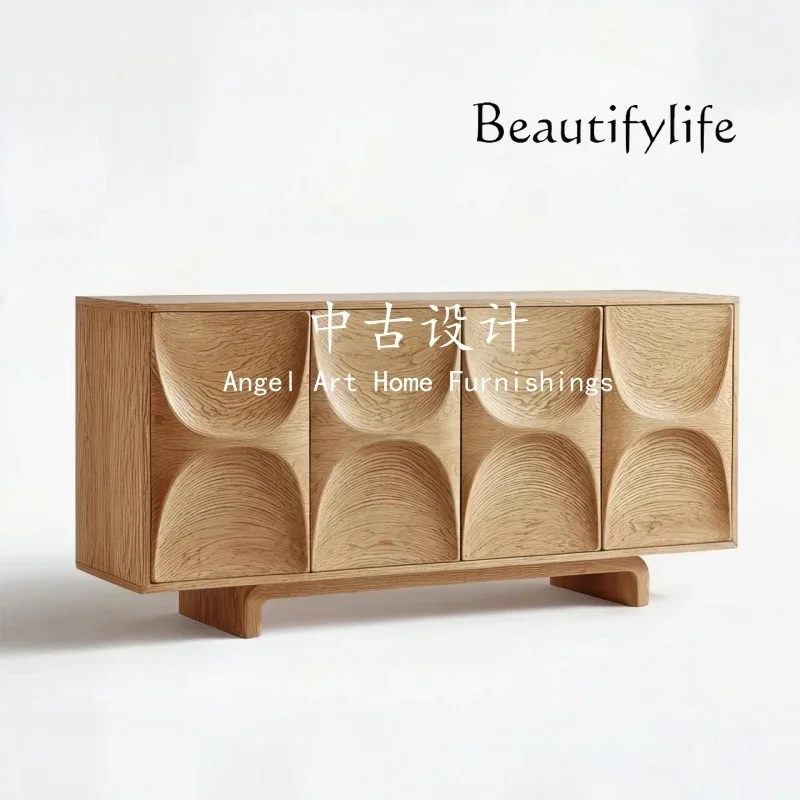 

XY Medieval Style Designer Log Style Living Room Home Creative Art Storage Side Cabinet Entrance Entrance Decorative Cabinet