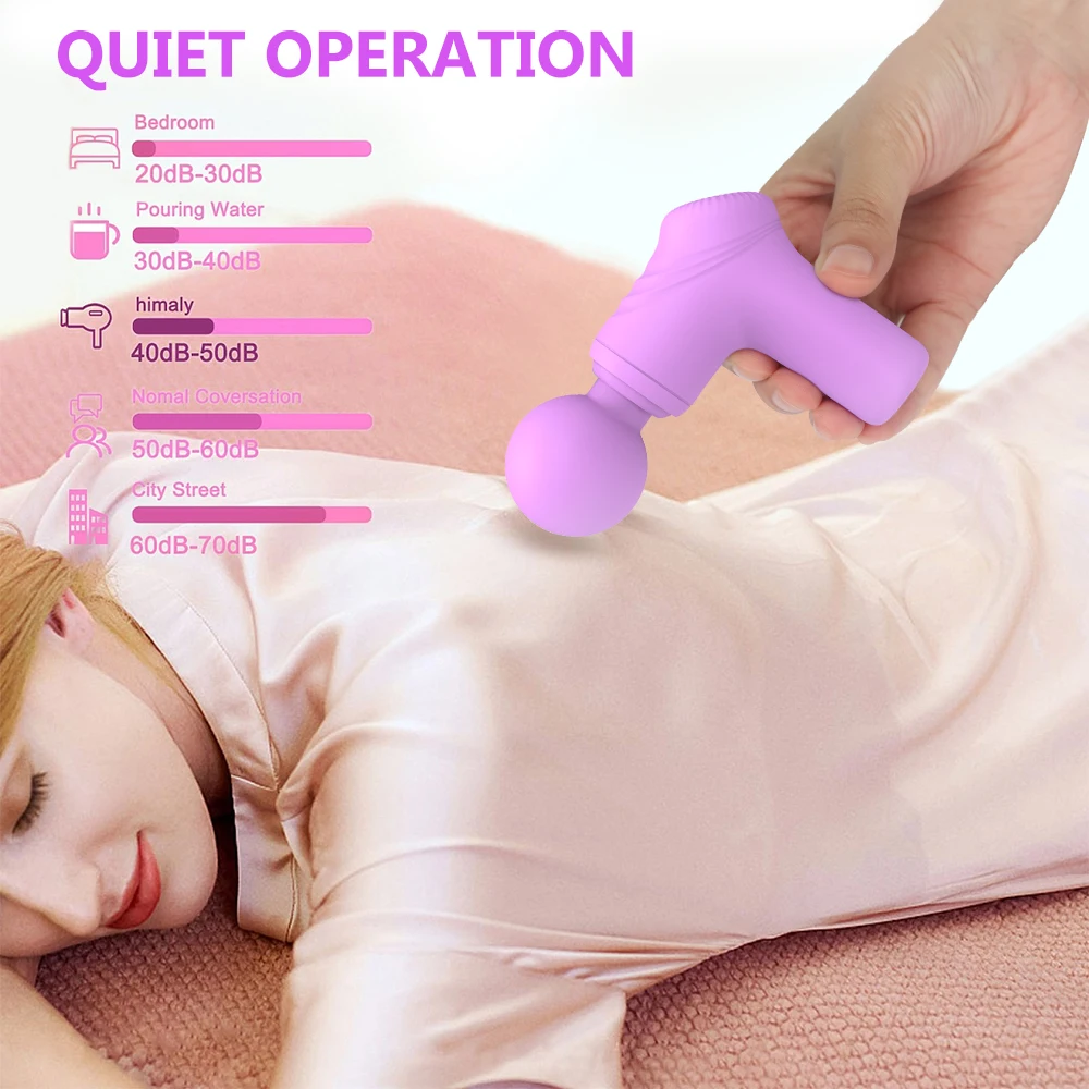 High Frequency Massage Gun Mini Vibrator Muscle Relax Body Relaxation Electric Massager Neck Back Foot Leg Shoulder Pistol