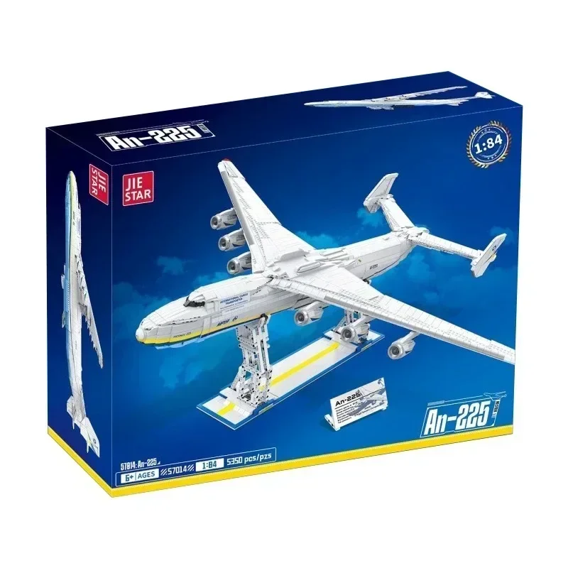 57014 5350 stücke Moc Bausteine große Transport flugzeuge an-225 Modell Luftfahrt Flugzeug Ziegel Spielzeug für Kinder Geschenkset