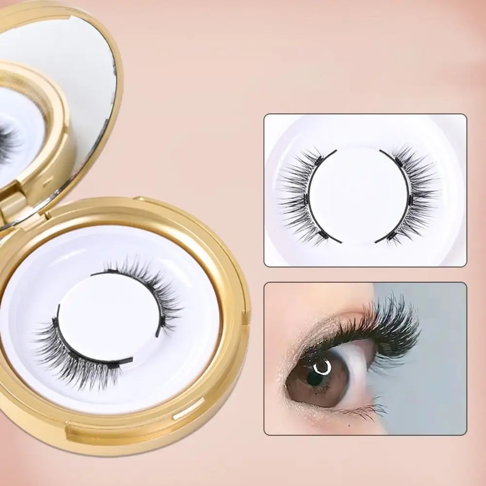 Natural Magnetic False Eyelashes Glue-free Simulation Three Magnetic False Eyelashes Set Waterproof Fluffy Wispy