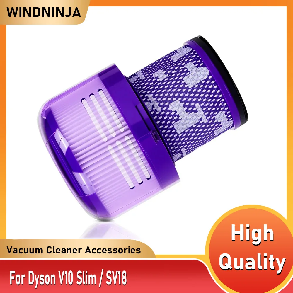 فلتر HEPA قابل للغسل لـ Dyson V10 Slim / SV18 ملحقات المكنسة الكهربائية الروبوتية اللاسلكية أجزاء تنظيف الفلتر