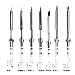 1pc TS101/TS100/T85 Soldering Iron Tips Replacement Various Models Of Tip Electric Soldering Iron Tip K KU I D24 BC2 C4 C1 JL02