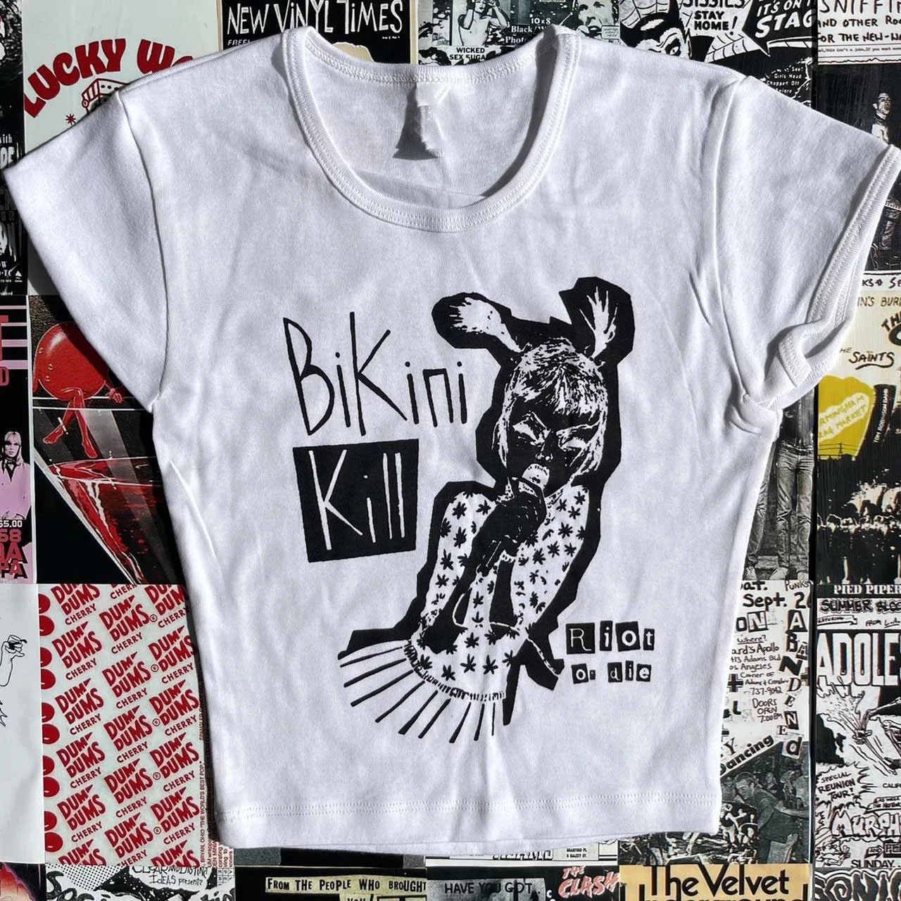Punk Y2K Baby Tee S… - image