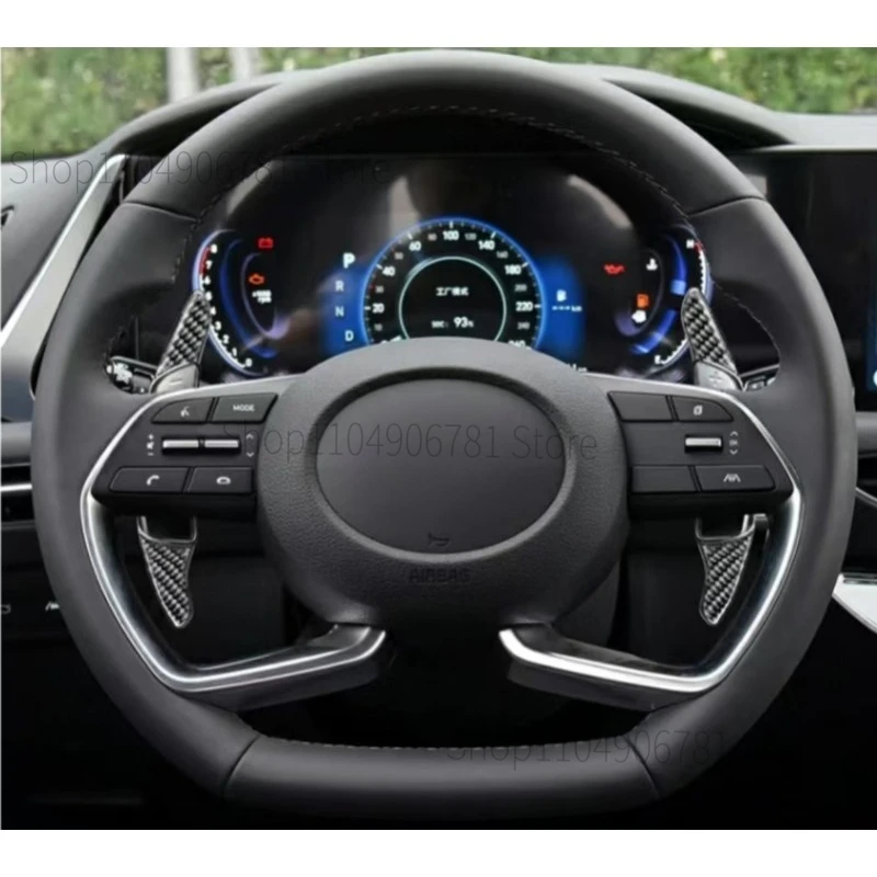 

ДЛЯ Пекина-Hyundai SONATA 2020-2023 MISTRA2021карбоновое волокно автомобильные рулевые колеса переключения передач