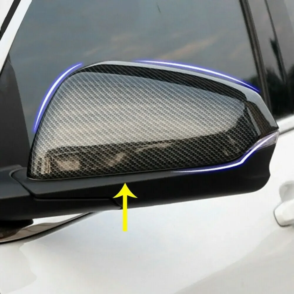 For Chevrolet Equinox 2018 2019 2020 2021 Car Rearview Side Mirror Cover Sticker Wing Cap Exterior Door Case Trim Carbon Fiber