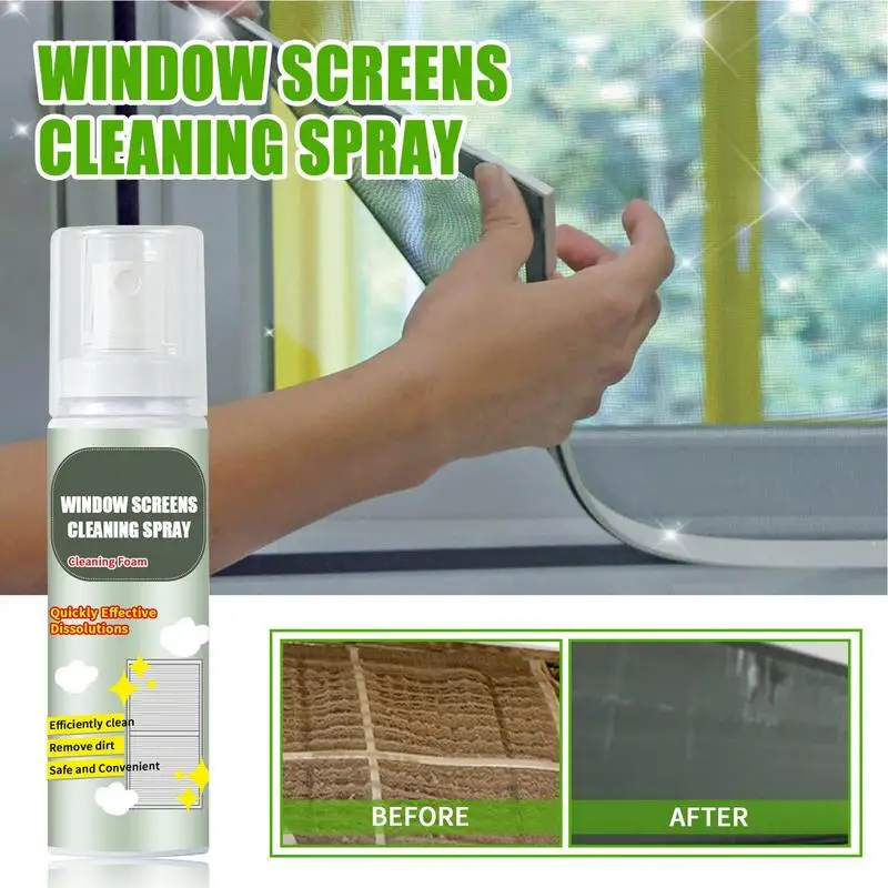 Window Cleaner Spray Grill Grease Detergent Range Hood Cleaning Spray Strong Oil Stain Remover For Glass Window and Mirror