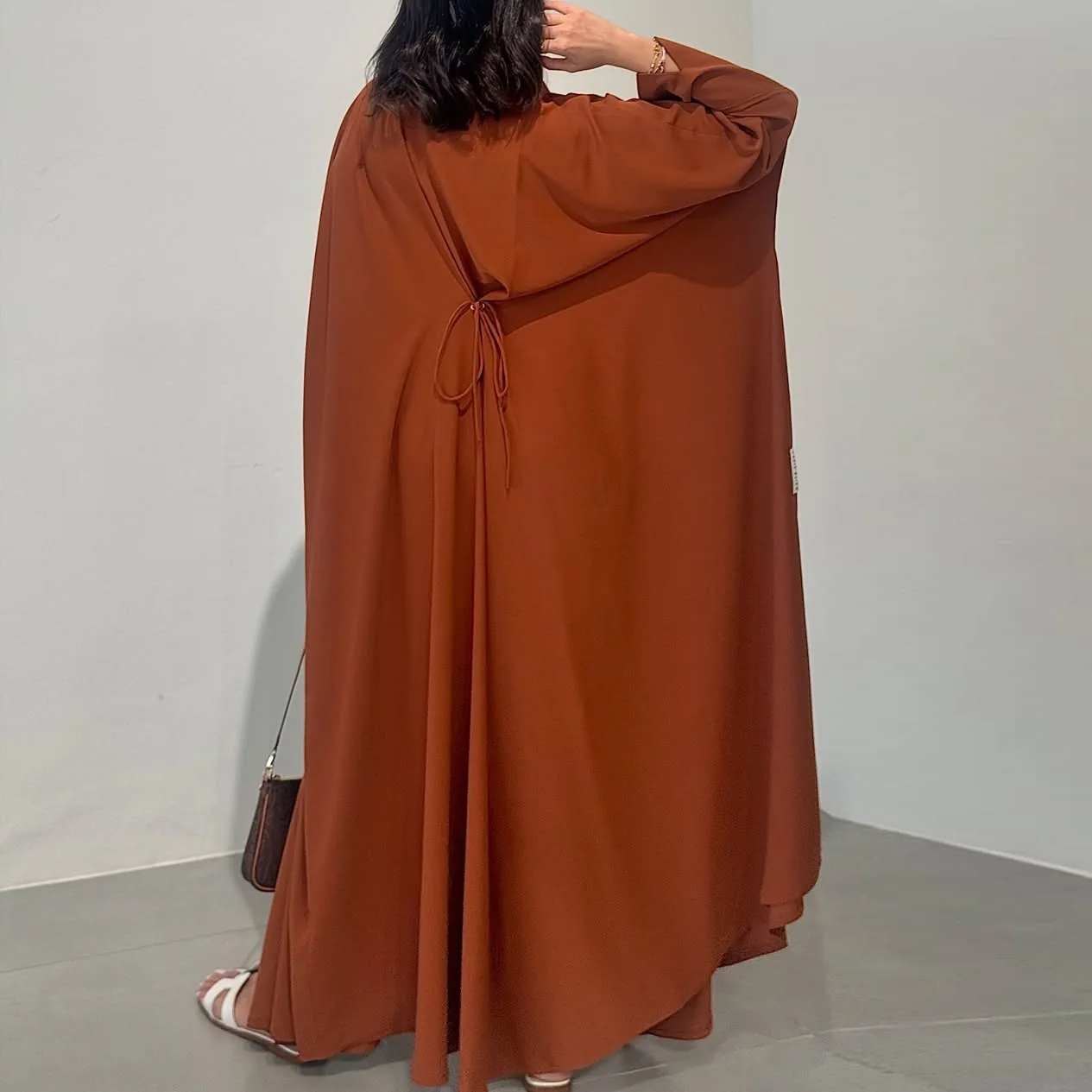 

Eid Open Abayas for Women Muslim Cardigan Lace-up Plain Islamic Dresses Jalabiya Ramadan Abaya Dubai Luxury Kaftan Robe 2025