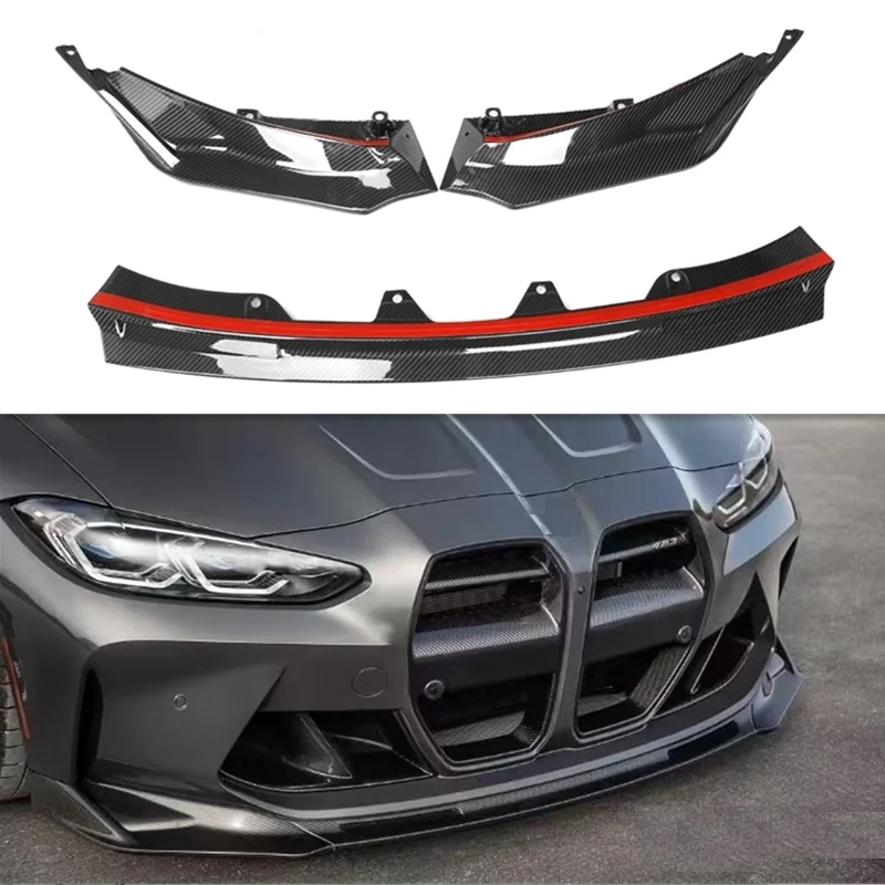 Carbon Fiber Front Bumper Splitters Lip For BMW M3 G80 M4 G82 G83 Front Lip 2021