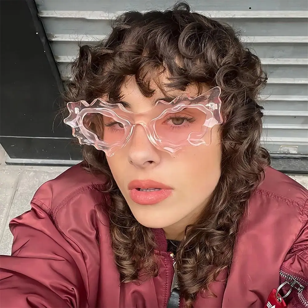 

Футуристическая защита UV400 Y2K Солнцезащитные очки в стиле панк Красочные солнцезащитные очки «кошачий глаз» Женские солнцезащитные очки в стиле стимпанк для пляжа/путешествий/уличной одежды