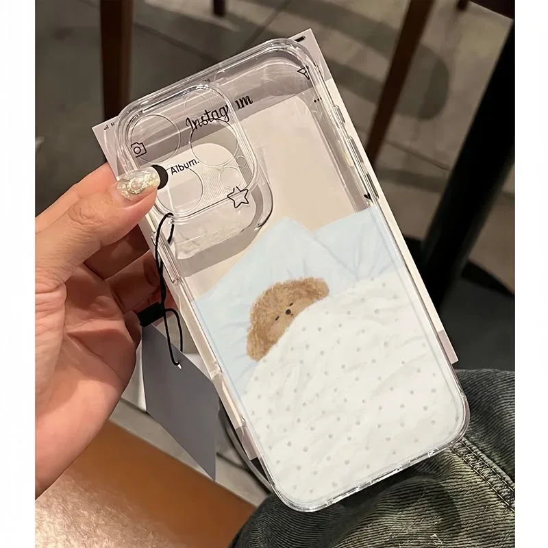 Hond Kat Paar Telefoon Case Voor Samsung Galaxy A55 A15 A54 5G A16 A35 A25 S25 S24 Ultra S23 FE S20 S21 S22 Plus Leuke Cartoon Cover