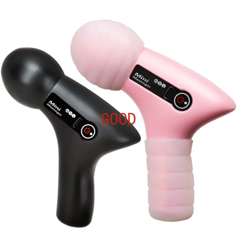 

Deep Tissue Massage Gun USB Rechargeable Portable Full Body Muscle Massage 4-speed Adjustable Fascia Gun Pink and Black
