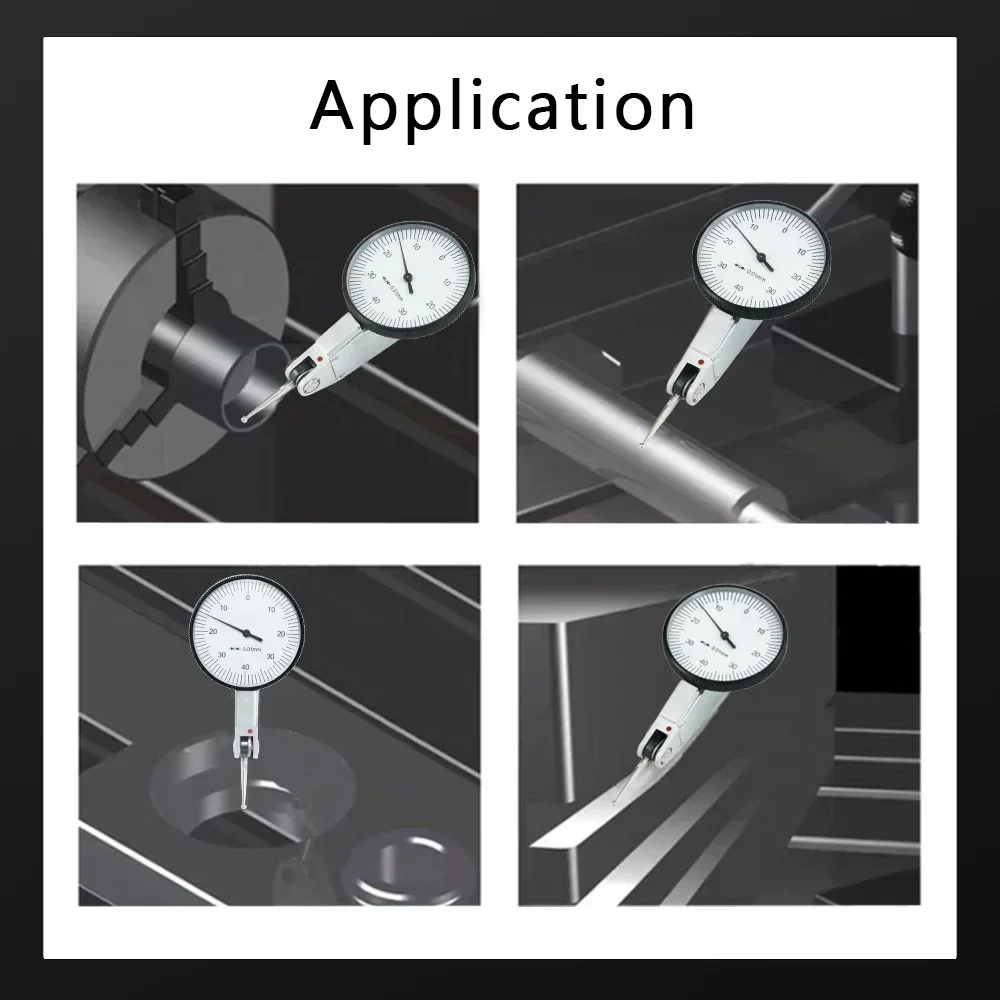 Precision Dial Test Indicator 0.01 mm 0-0.8 mm Dial Test Indicator 0.01 mm Dial Indicator Gauge