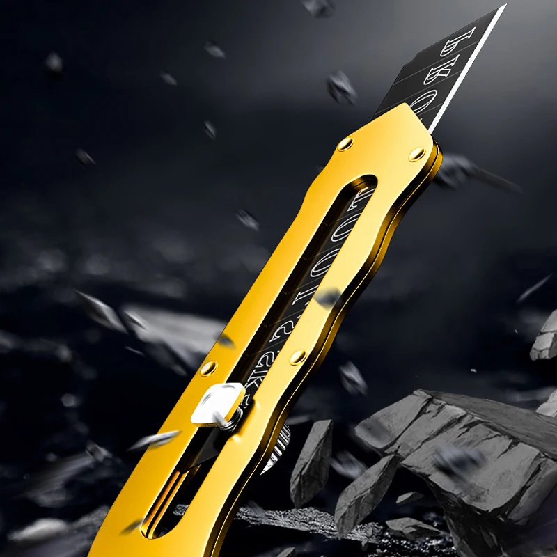 1 قطعة سكّين متعدّد الاستخدامات المعدنية 10 قطعة 18 مللي متر شفرات سكين جيب قطع ورقة هدم اكسبرس سكين متعدد الوظائف الفن سكين HY-180 #3