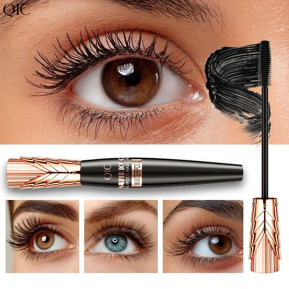 Mascara volume arricciante a lunga durata Mascara impermeabile 3D resistente al sudore a prova di sbavature Doppio in uno