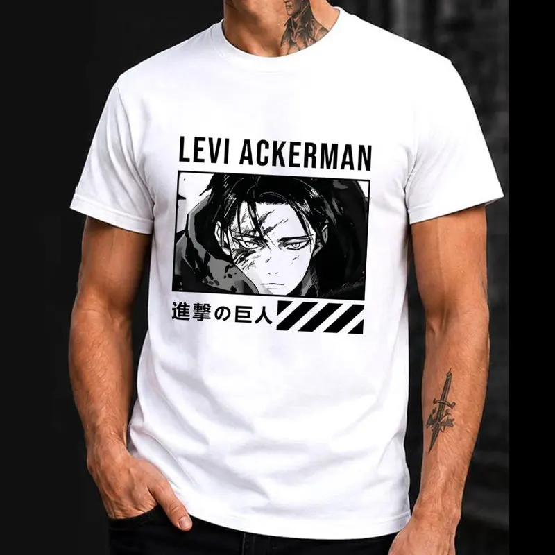 Mikasa Ackerman Attack on Titan Anime T Shirt, 0809 Manga Casual Streetwear, Unisex Short Sleeve Graphic Tee for Fans