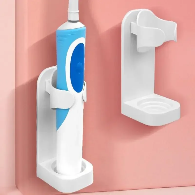 Traceless Toothbrush Stand Rack Organizer Creative Electric Toothbrush Wall-Mounted Holder Space Saving Bathroom Accessories