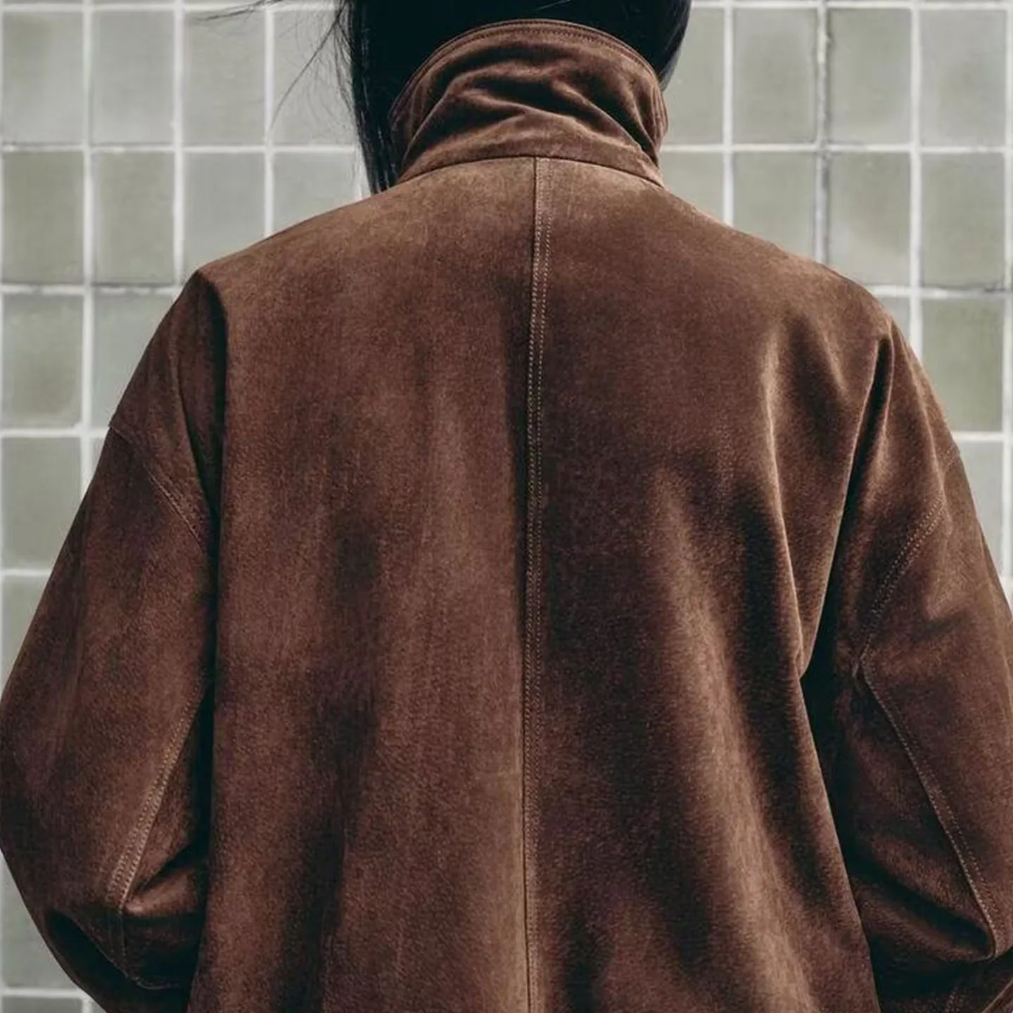 Z Women's Faion Commute Anti-Fur Leather Jaet Stand Fit ort Outerwear Fall Season Regular Length Other Material