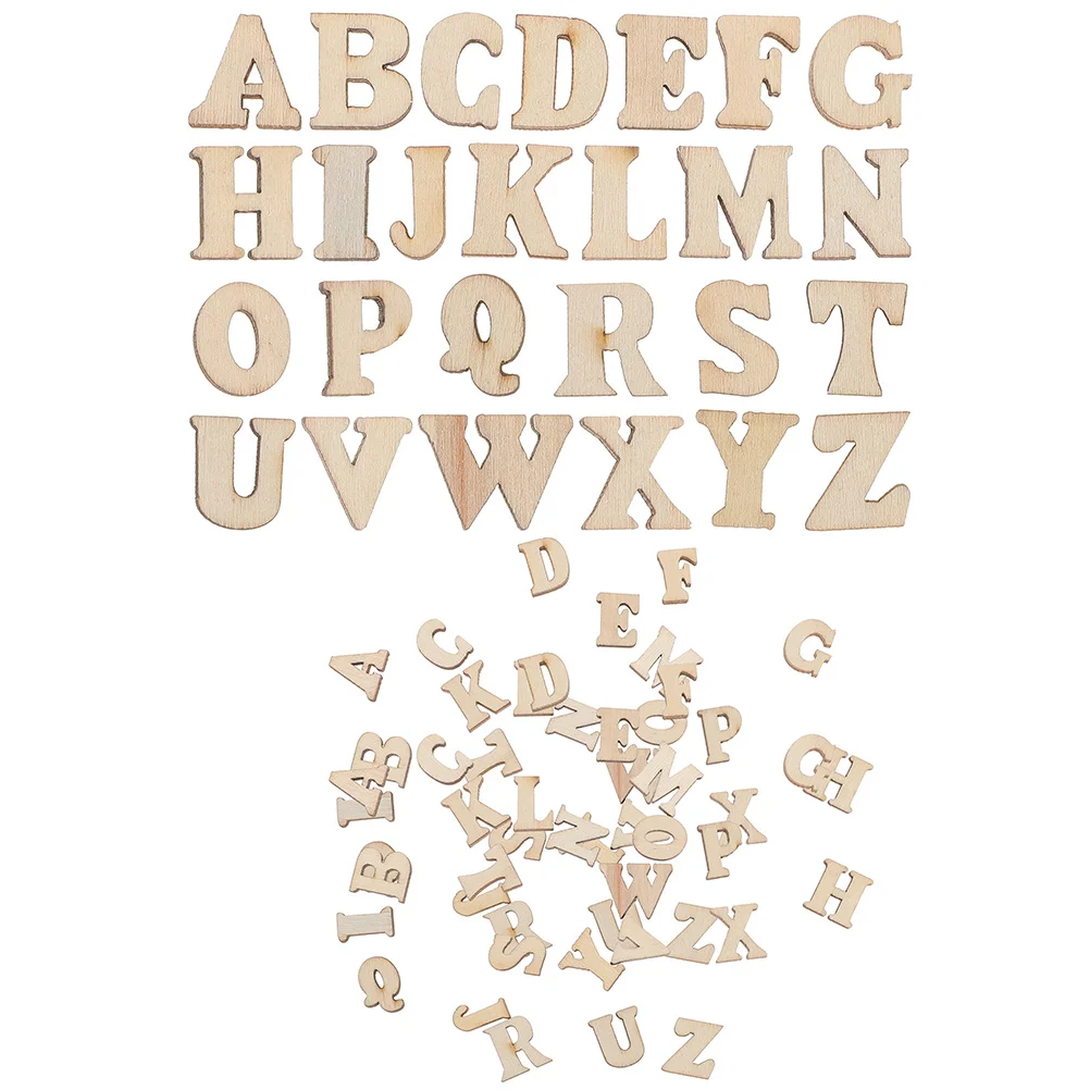 

400pcs for Crafts Retro Color Wood Letters DIY H made Wall Alphabet Decor Signs Wood Letter For Decor Sewing Accessories