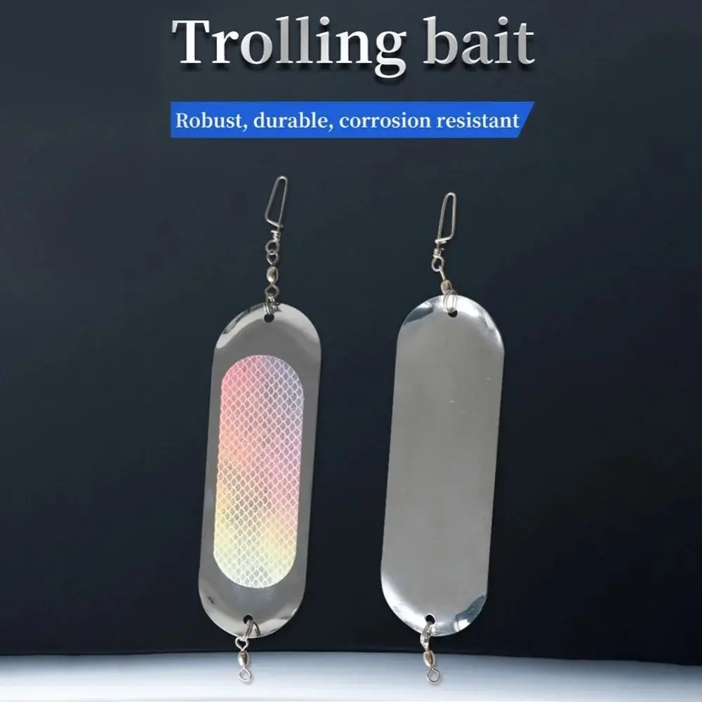 Reflective Fishing Trolling Flasher Glow Rust-Resistant Flasher Fly Trolling Lure Enhanced Visibility Swim Bait