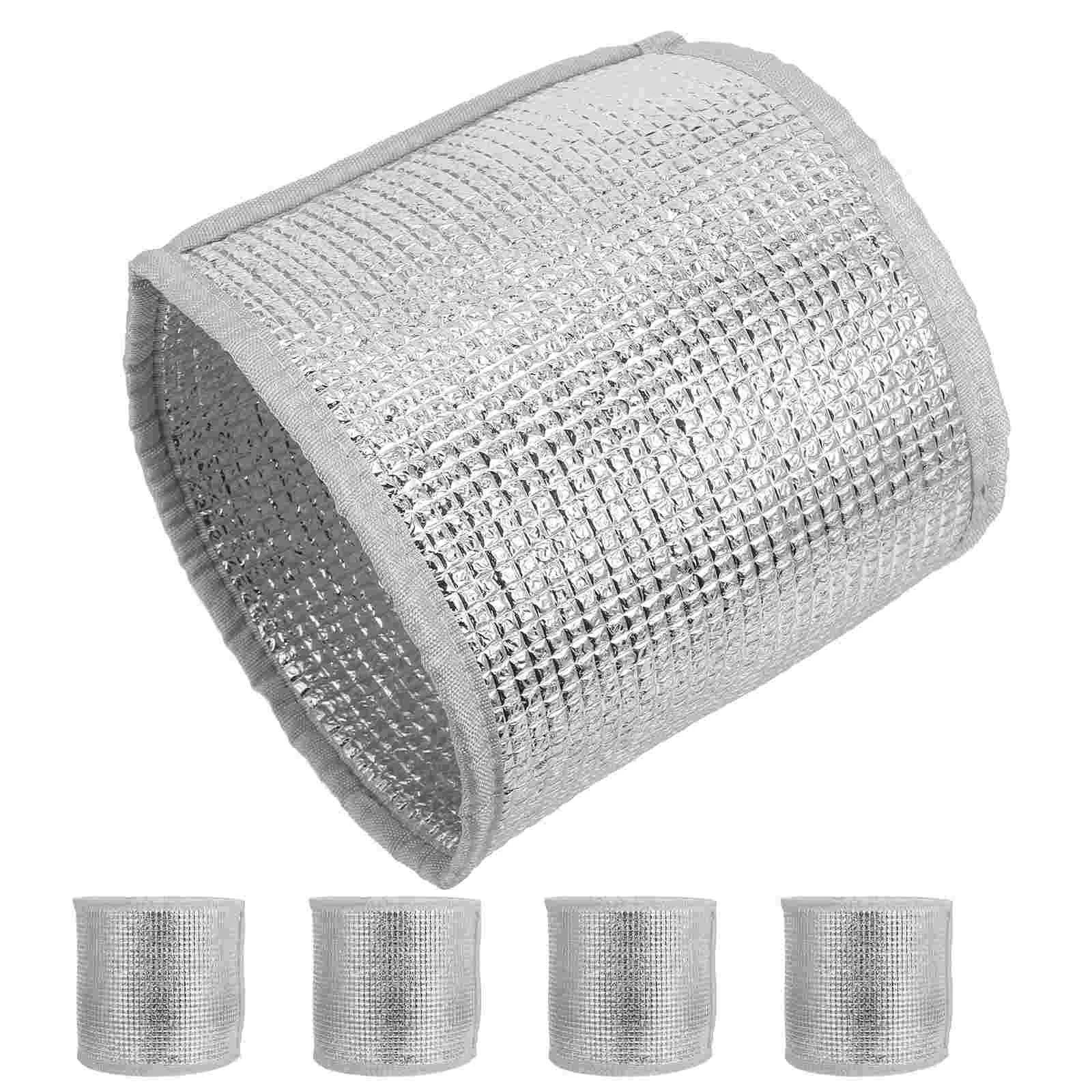 

5 Pcs Flower Pot Sun Protection Cover Waterproof Stain Clear Shoe Covers Protector Square