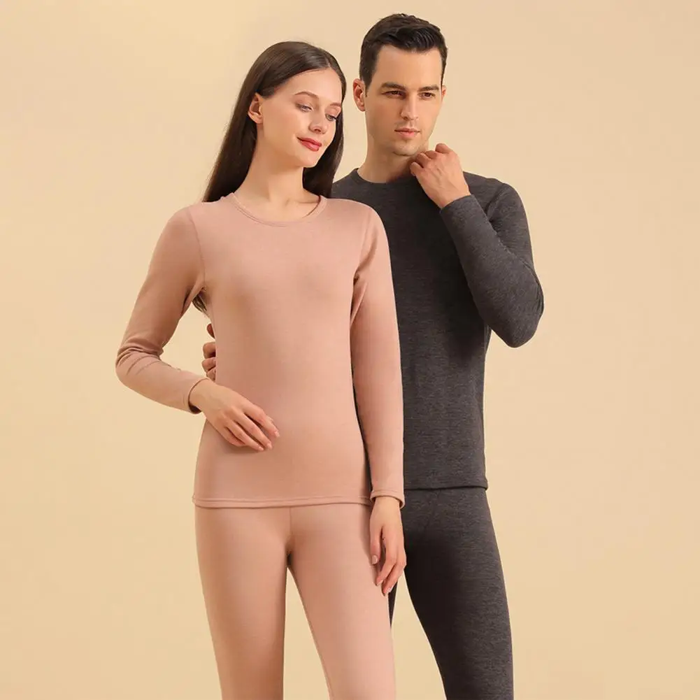 Thermal Underwear Ultra Soft Comfortable Keep Warm Top Long Johns With Fleece Lined Base Layer For Men Women Outdoor Activities