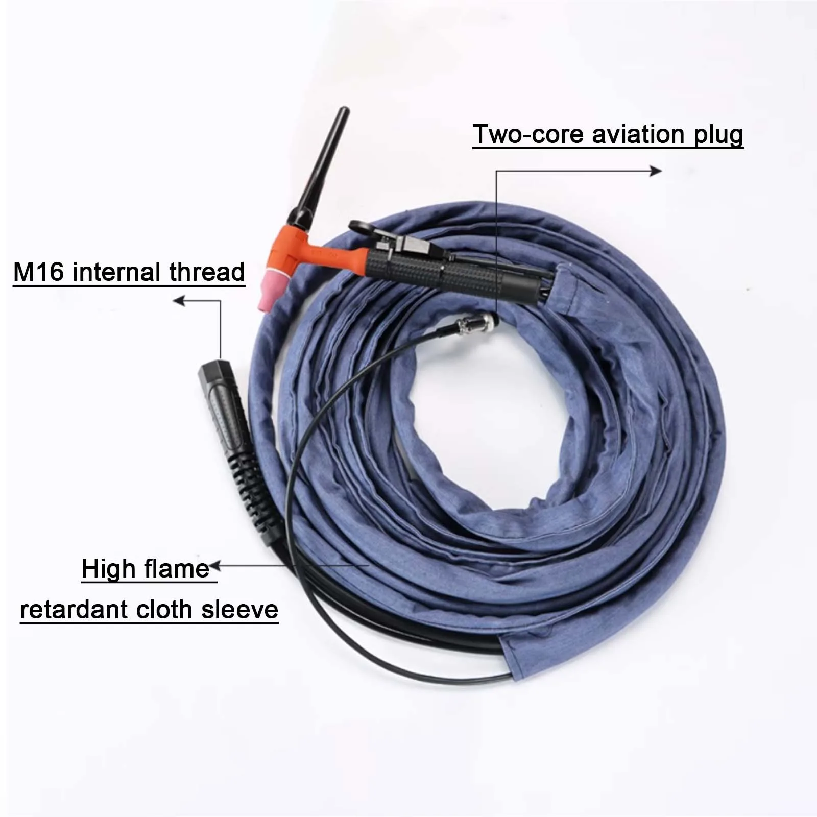 QQ-150A 300A 2-core الطيران التوصيل آلة لحام قوس الأرجون لحام بندقية رئيس #3