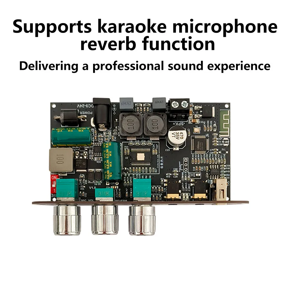 

ZK-1001UM DC 9-24 В моно 100 Вт плата усилителя Bluetooth BP1048 + TPA3116D2 Поддержка TWS цифровой звук усилители мощности модуль AMP