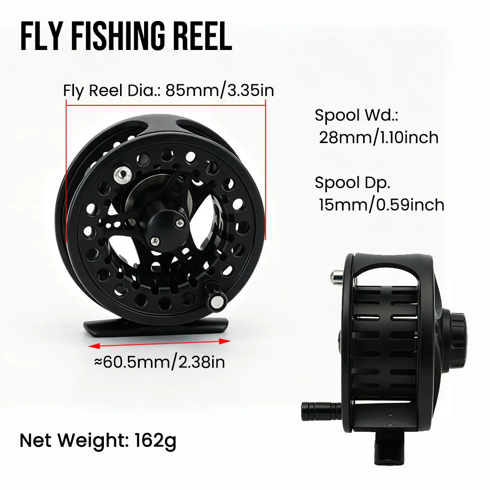 ICERIO Fly Fishing Rod Reel Combo 6'6" 5/6WT, Beginner Starter Kit with Carrying Bag, Ready-to-Fish Travel Set for Trout Bass view 3