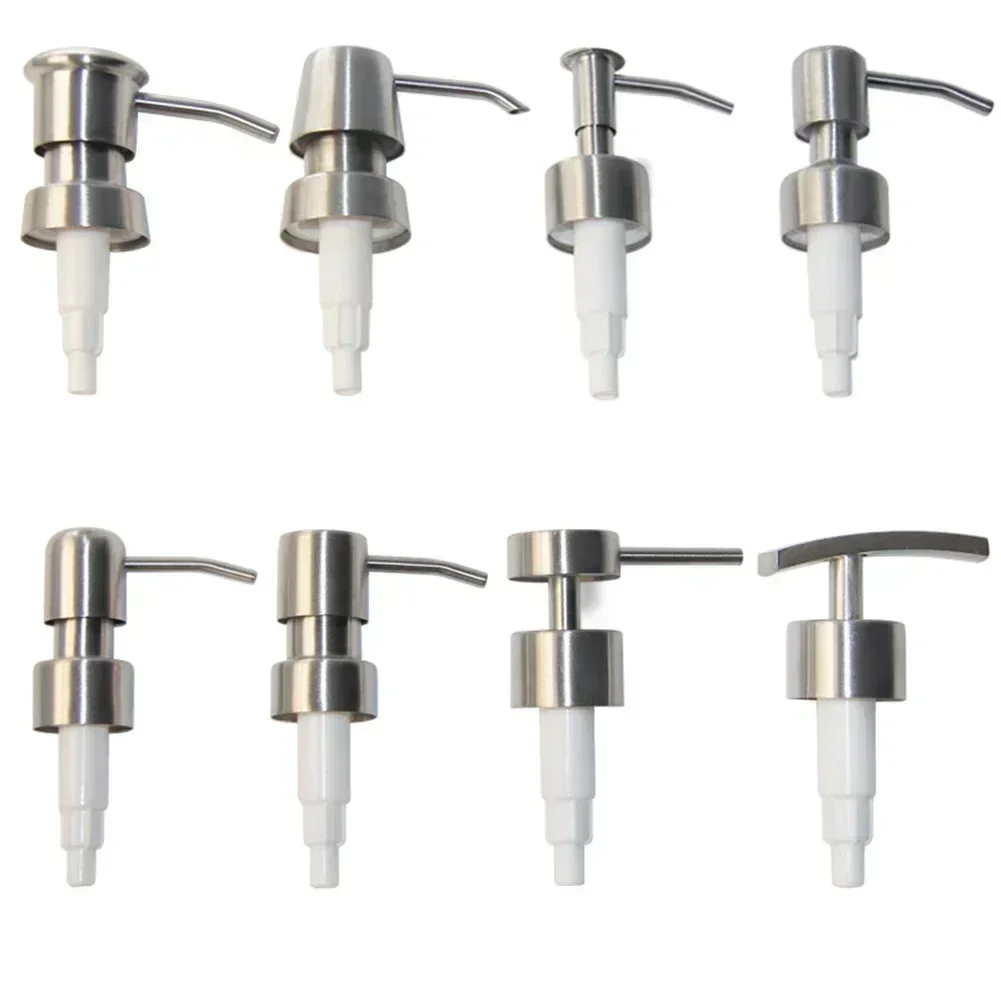 304 Stainless Steel Lotion Bottle Dispenser Soap Dispenser Press Head Home Bathroom Tools Replacement