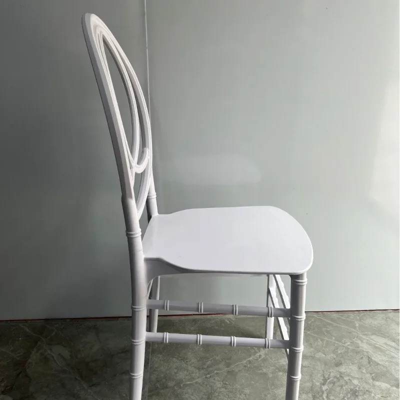Plastic Restaurant Hotel Wedding Outdoor Wedding Banquet Chapel Tiffany Bamboo Stool Chair Dining Chair Simple Modern