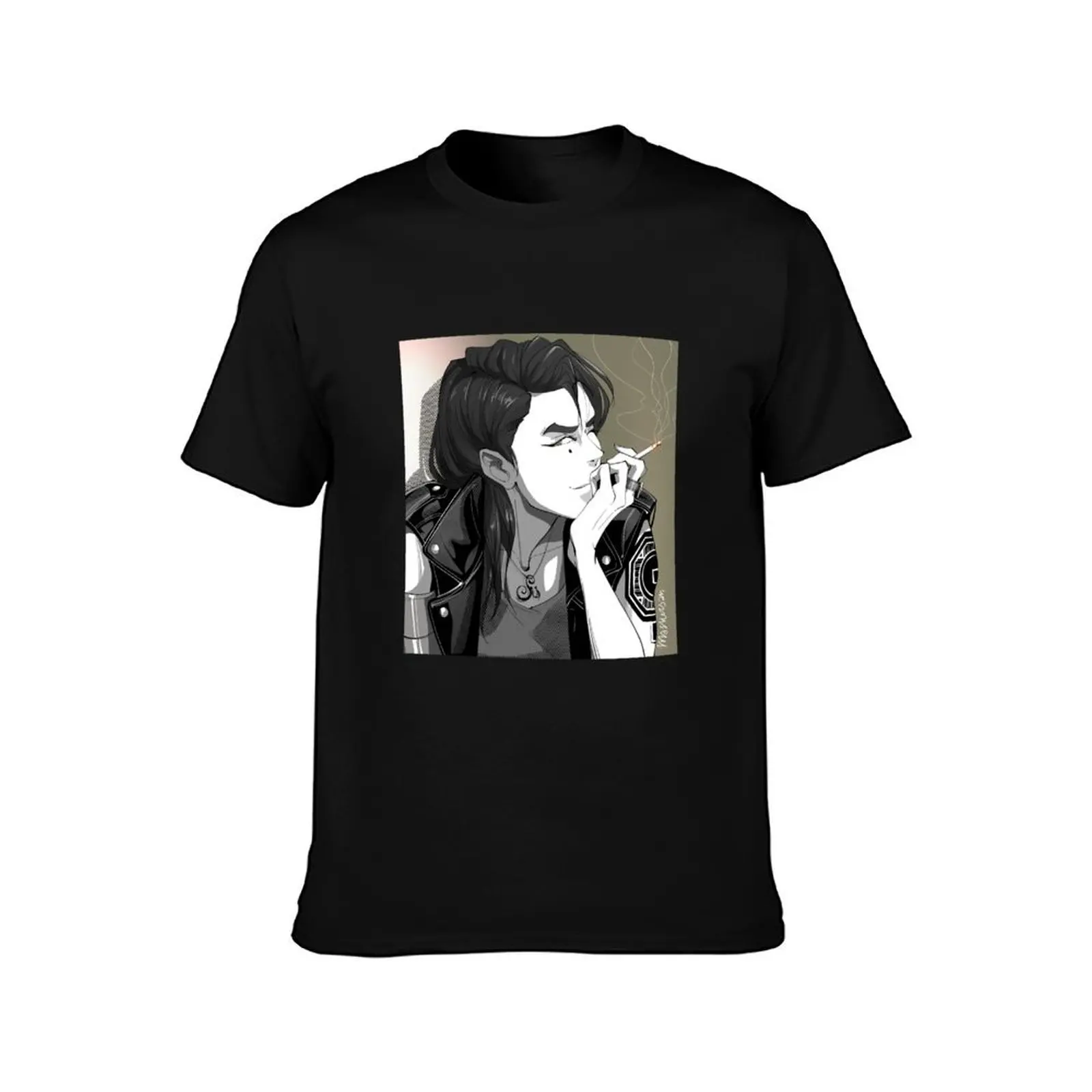 Kuvira smokes by Mashersan in manga style T-Shirt Lightweight Running T-Shirt