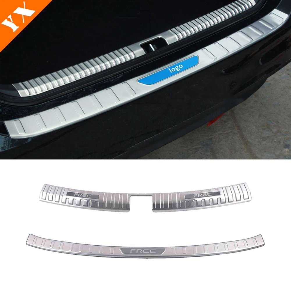 

For Dongfeng Voyah Free Accessories 2021-2023 Stainless Black Silver Car Rear Trunk Protector Plate Anti Hit/Dust Sill Cover