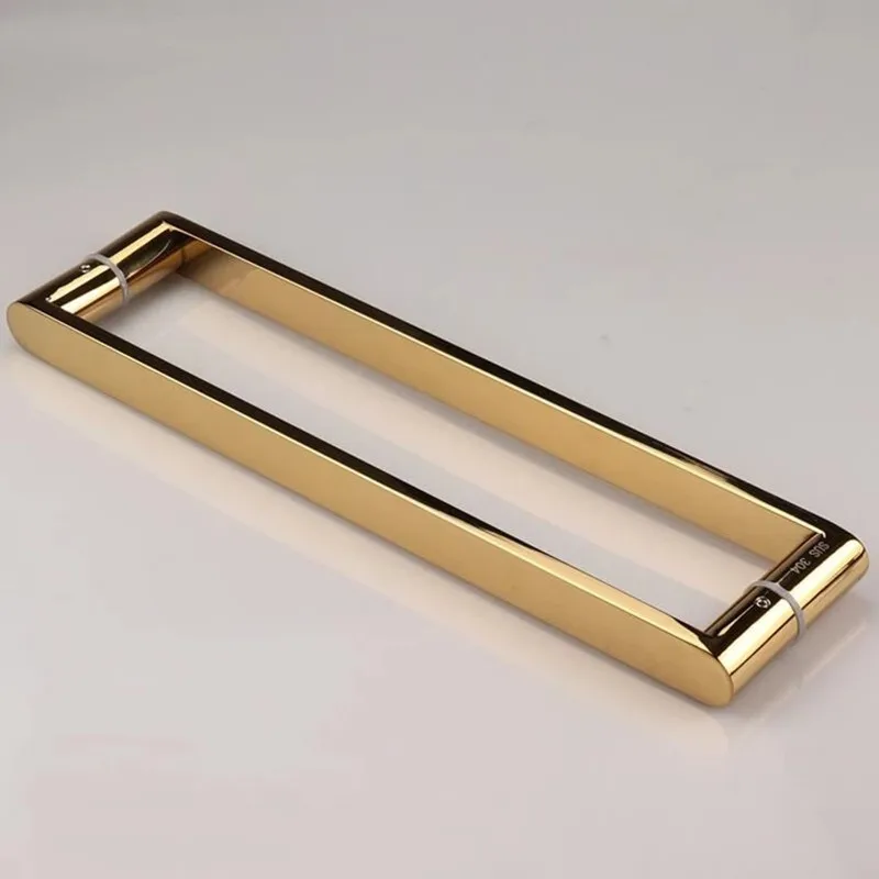 Thickened 304 stainless steel glass door handle push handle bathroom door handle door handle square tube handle(R-84613)