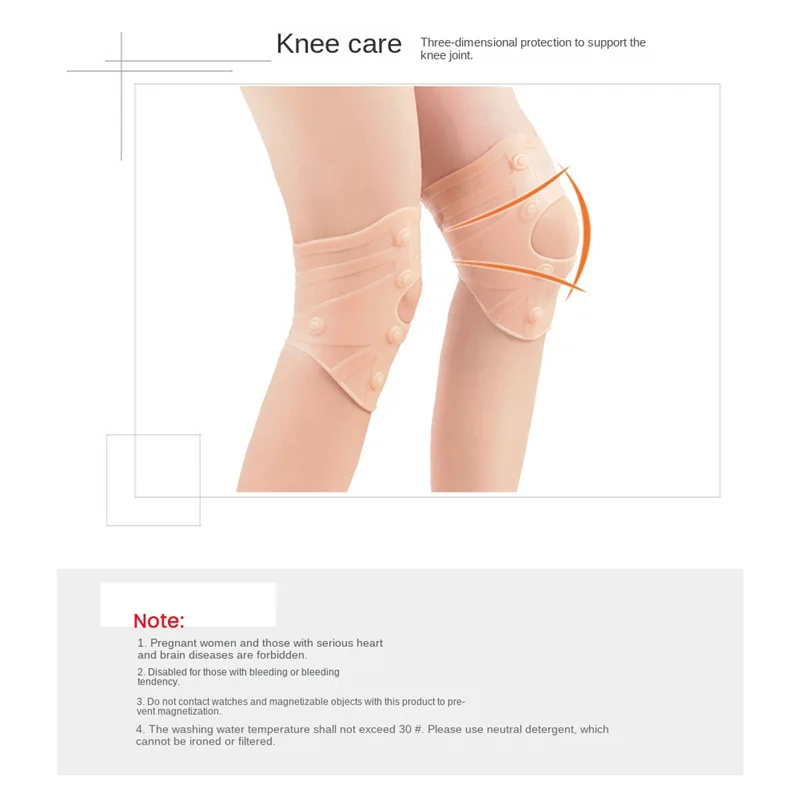 Magnetic Knee Pad Support Anti Arthritis Rheumatoid Pain Relief,Knee Patella Massage Brace Protector S