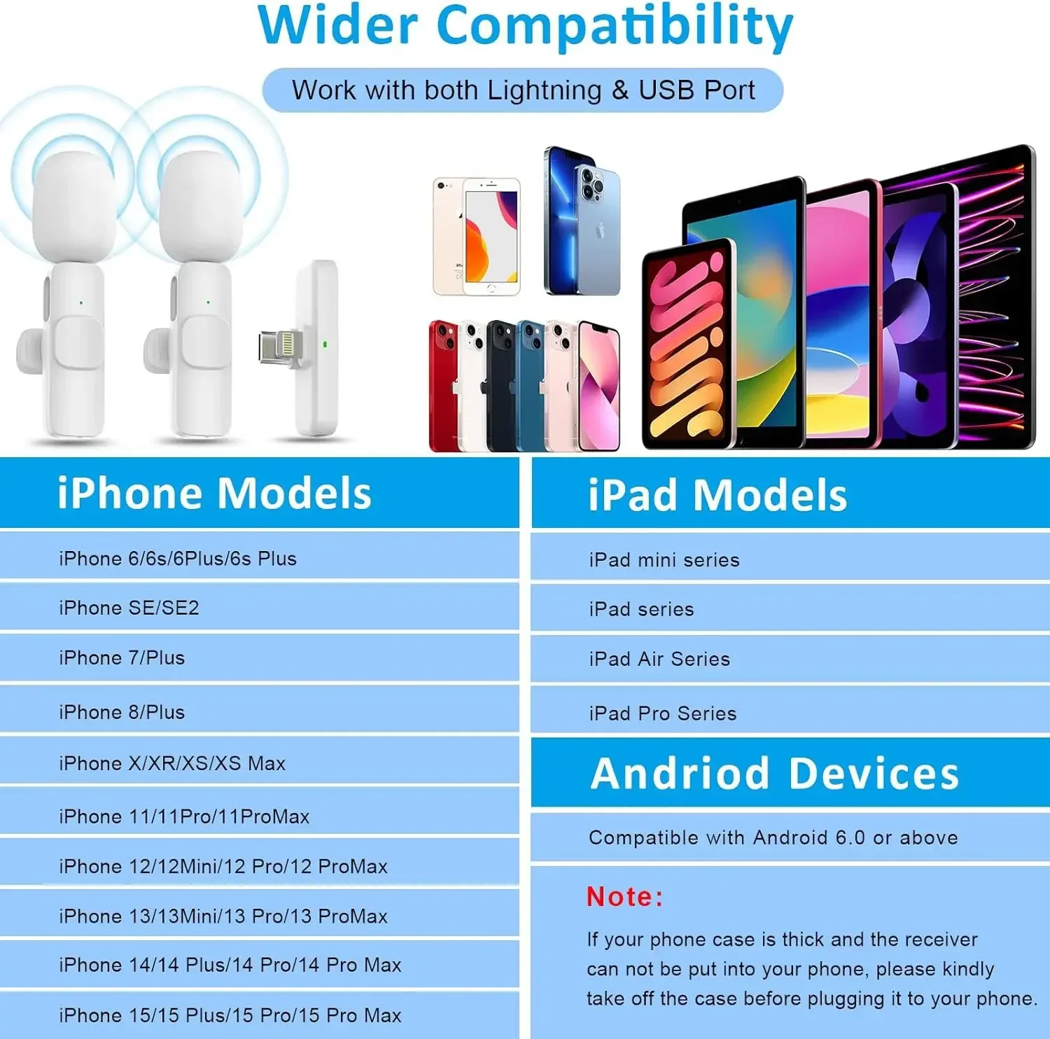 ميكروفون Xiaomi الوردي اللاسلكي Lavalier لهاتف iPhone Android PC Live Gaming Phone المحمول لتسجيل الصوت والفيديو وميكروفون مدونة الفيديو #6