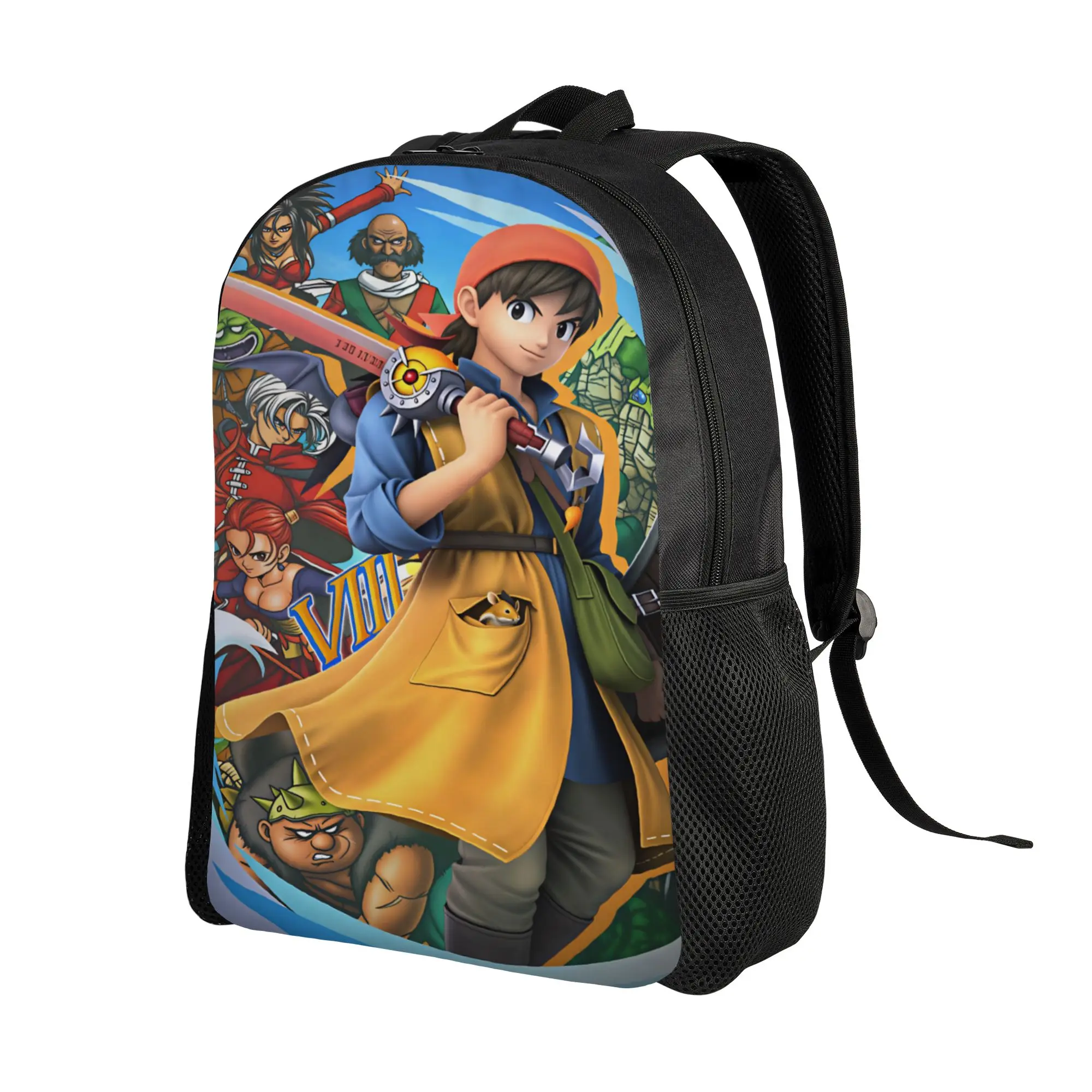 Dragon Quest Slime  Backpack  Streetwear Backpacks Girl Camping Breathable High School Bags Design Rucksack