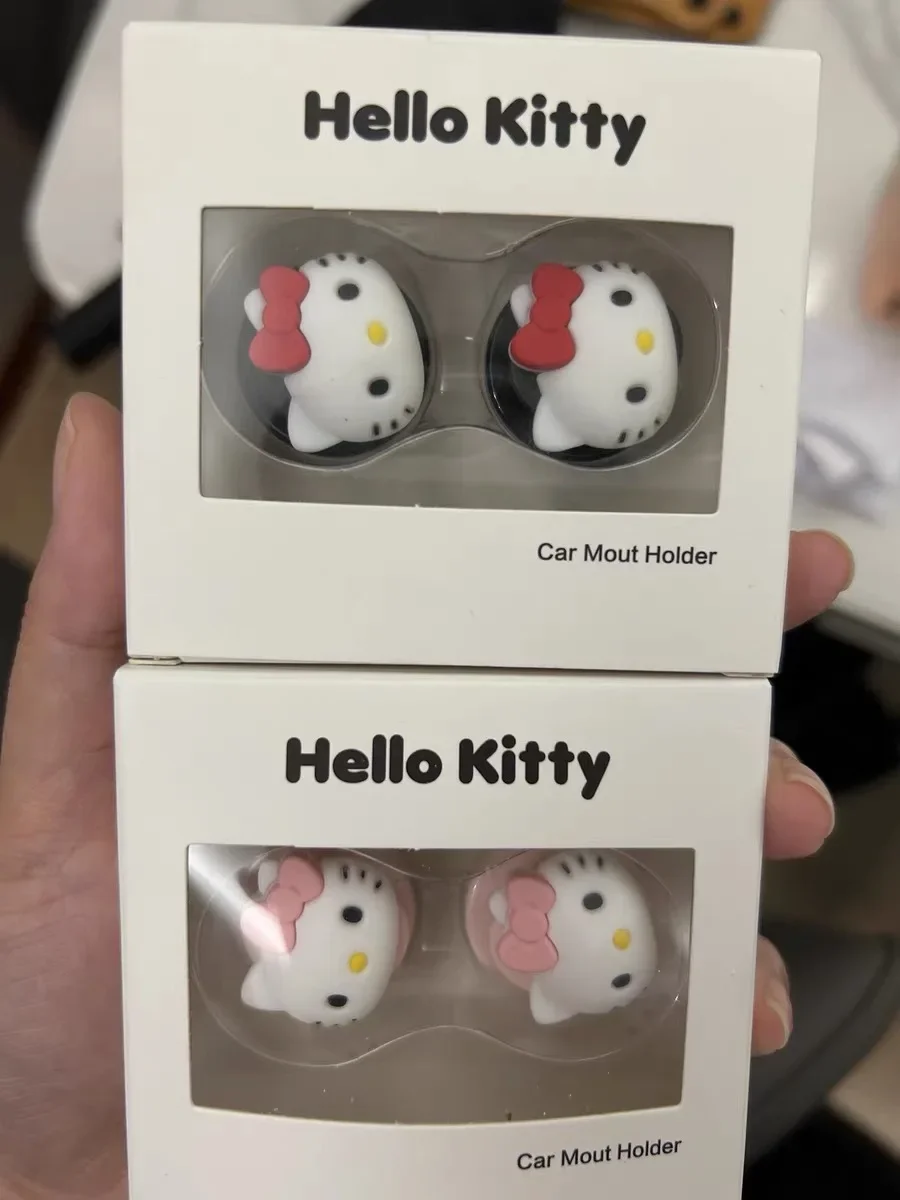 MINISO Sanrio HelloKitty мультяшный автомобильный небольшой набор клейких крючков, многофункциональный набор для хранения, женский автомобиль, милое украшение, подарок