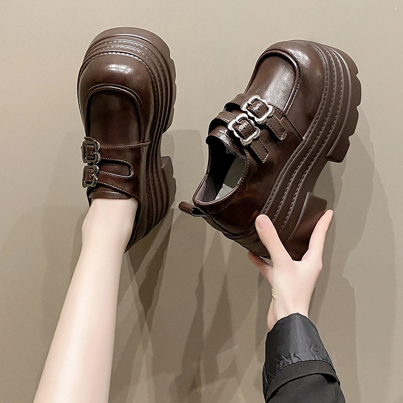 Flats Platform Loafers Schoene - Women Shoes Japanese Brand recensie en prijs
