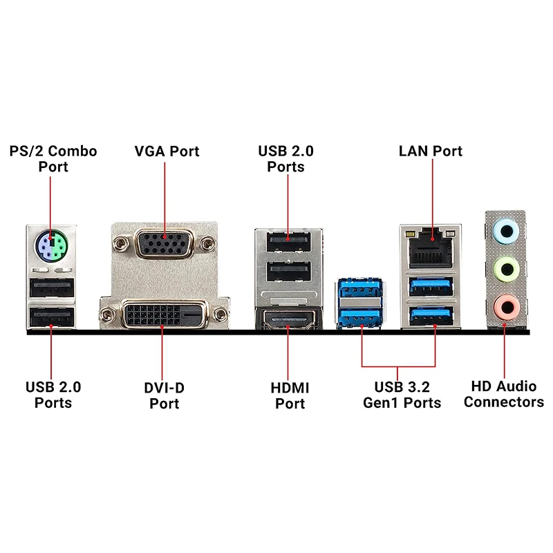 Imagem -04 - Msi-pro B450m Pro-vdh Max Am4 Placa-mãe Amd B450 Sata gb s Micro Atx Amd