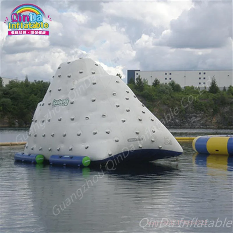 Floating Water Inflatable Water Iceberg ,Water Island Floating Platform Water Park Floating Inflatable Ice Tower Mountain ,